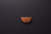 half moon American Walnut handle in satin varnish finish